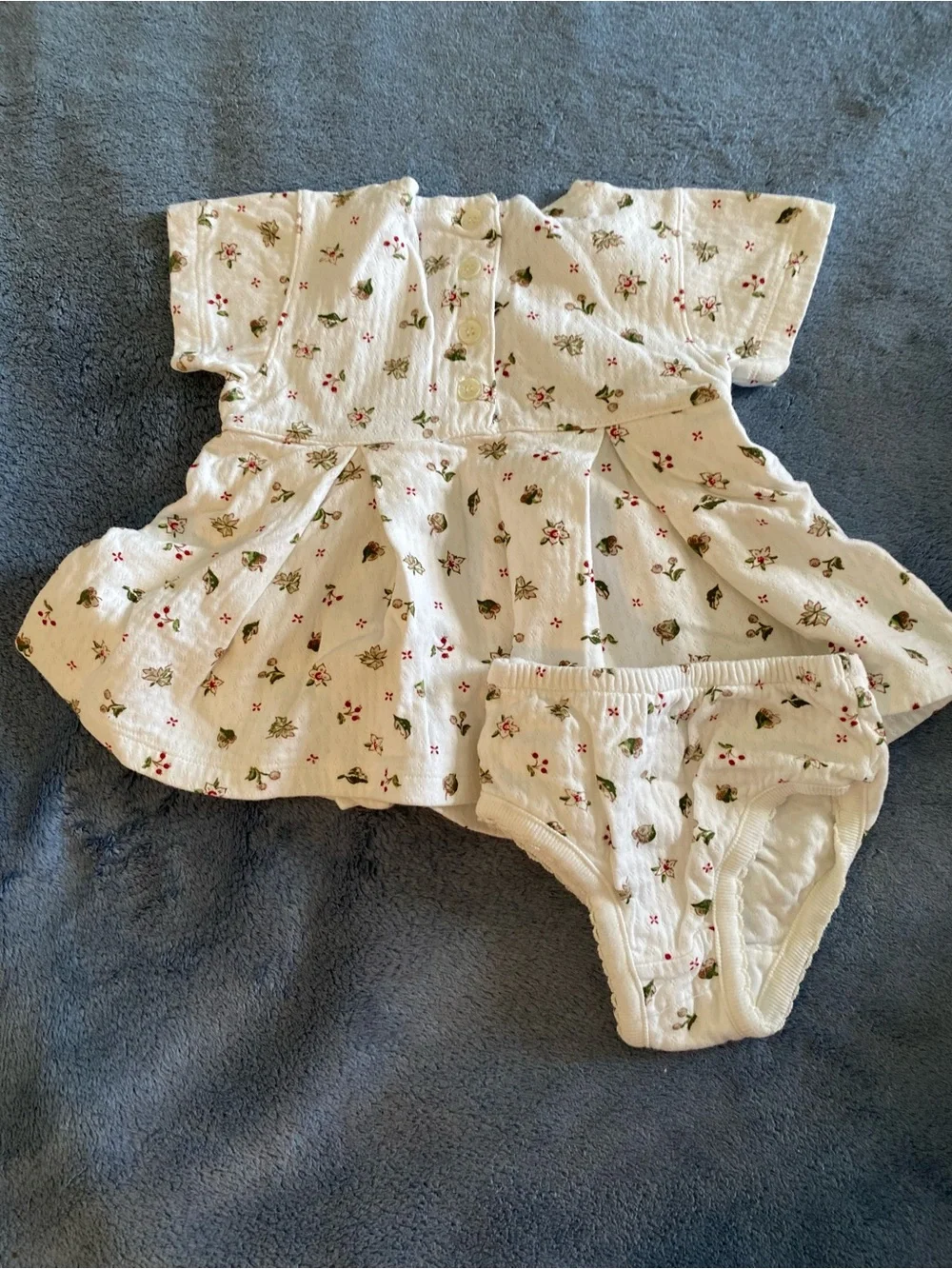 Vintage Y2K Set of 3 Baby Girl Dresses and Rompers, size 6-9 months